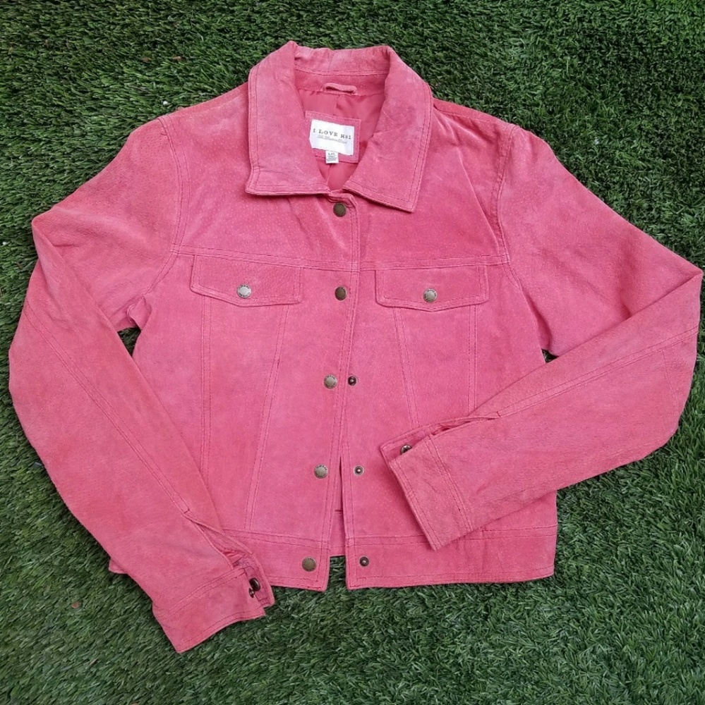 Faux suede jacket